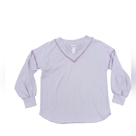 BiBi Cream V-neck Sweater - Picture 7 of 11